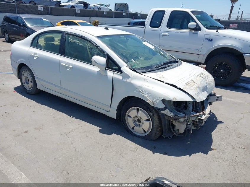 2007 HONDA CIVIC SEDAN 1.3L I-4 VVT, 93HP