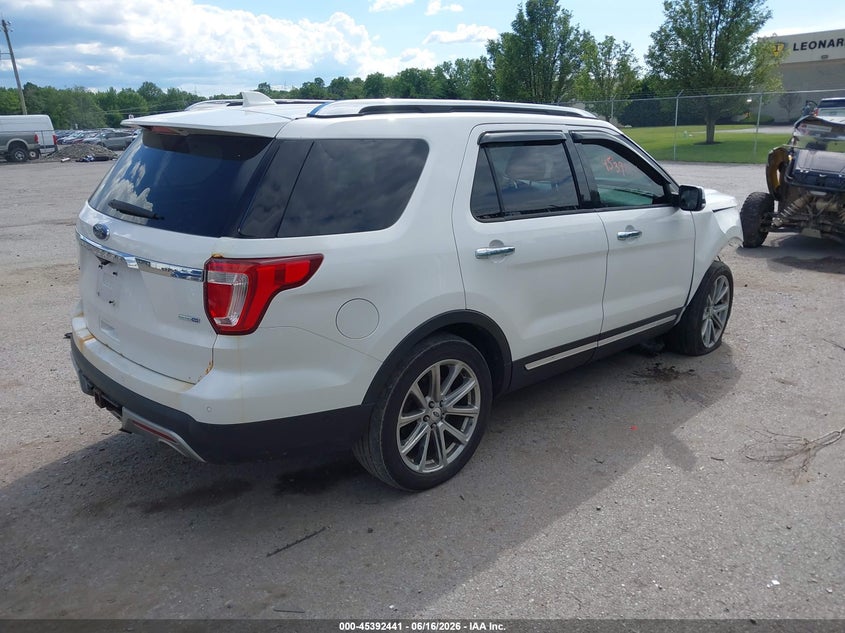 Vin: 1fm5k8f83gga05041, lot: 45890444, ford explorer limited 20164