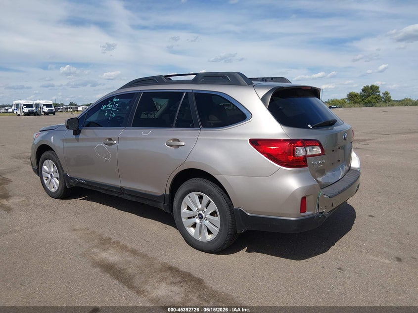 Vin: 4s4bsbcc7f3346148, lot: 45890729, subaru outback 2.5i premium 20153