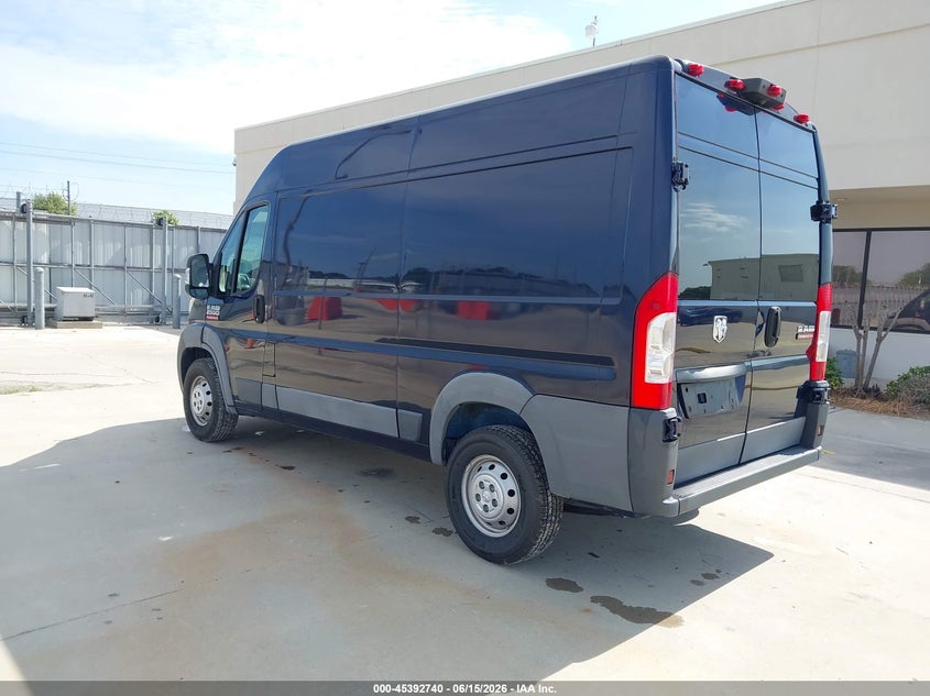 Vin: 3c6trvcgxje150528, lot: 45890743, ram promaster 2500 high roof 136 wb 20183