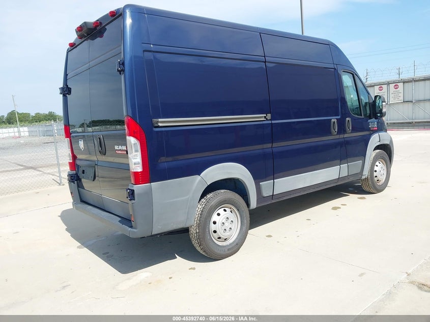 Vin: 3c6trvcgxje150528, lot: 45890743, ram promaster 2500 high roof 136 wb 20184
