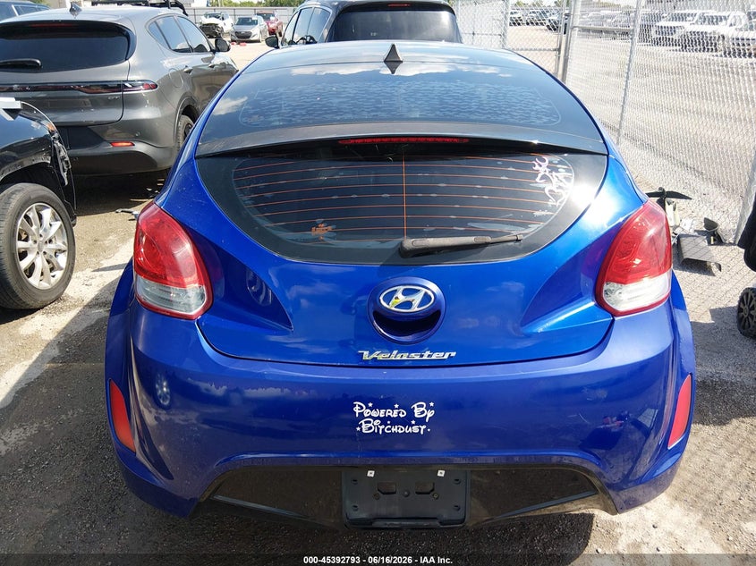 2012 Hyundai Veloster Base W/Black VIN: KMHTC6AD4CU036453 Lot: 45392793