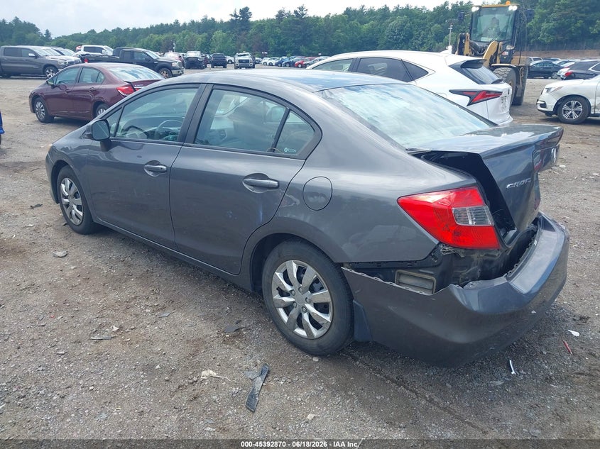 2012 HONDA CIVIC auction photo 3
