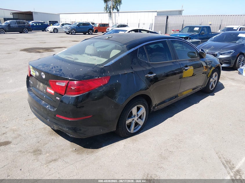 Vin: 5xxgm4a76eg308110, lot: 45890972, kia optima lx 20144