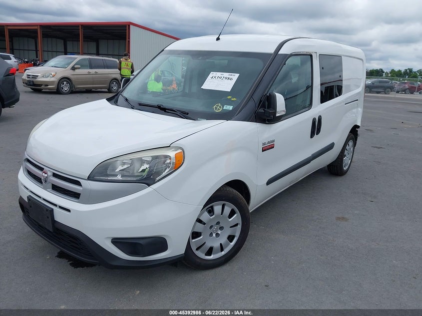 Vin: zfberfbb4h6d58472, lot: 45890989, ram promaster city tradesman slt 20172