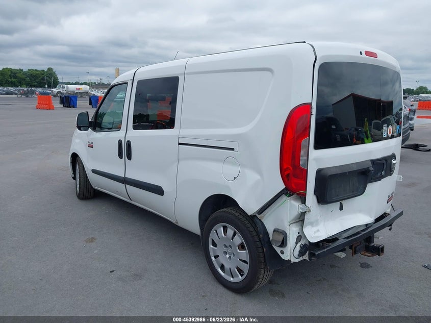 Vin: zfberfbb4h6d58472, lot: 45890989, ram promaster city tradesman slt 20173