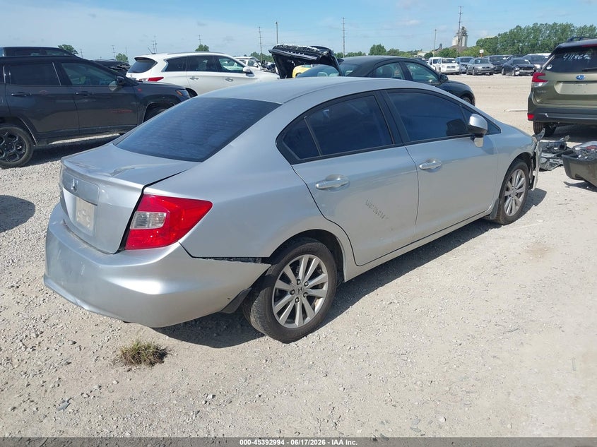 2012 HONDA CIVIC SEDAN 1.8L I-4 VVT, 140HP