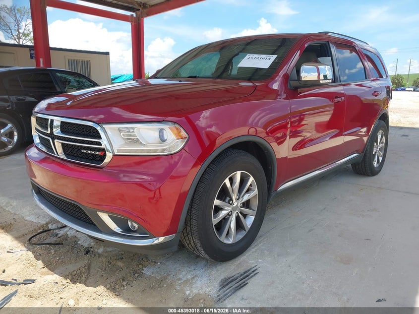 Vin: 1c4rdhdg8ec560310, lot: 45891021, dodge durango limited 20142