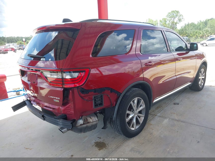 Vin: 1c4rdhdg8ec560310, lot: 45891021, dodge durango limited 20144