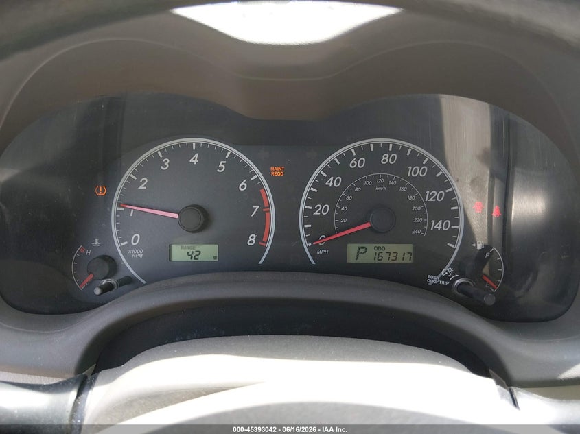 2010 TOYOTA COROLLA SEDAN 1.8L I-4 DOHC, VVT, 132HP