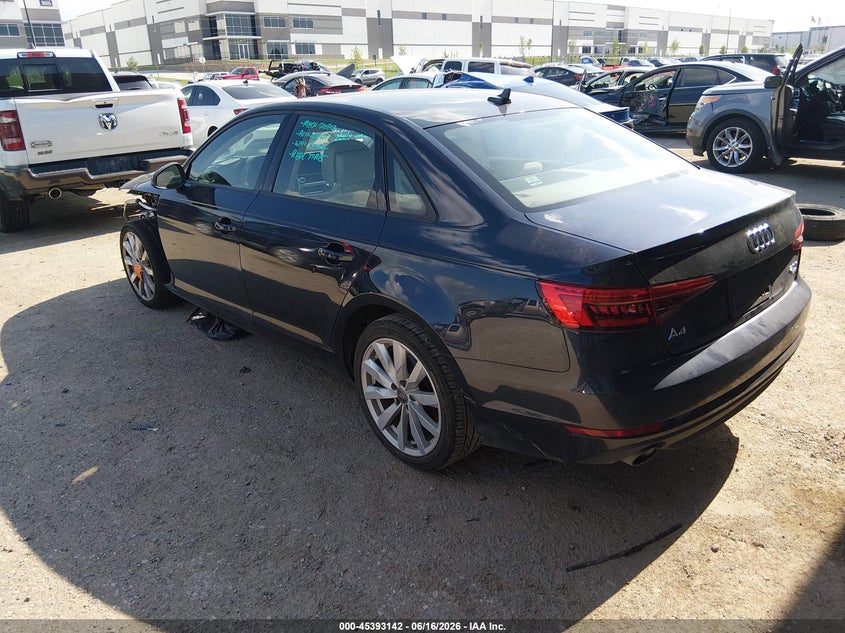 Vin: waugmaf41hn066281, lot: 45891145, audi a4 ultra premium 20173