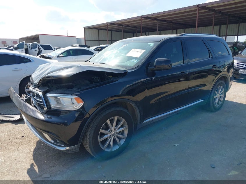 Vin: 1c4rdhag3hc709263, lot: 45891158, dodge durango sxt rwd 20172