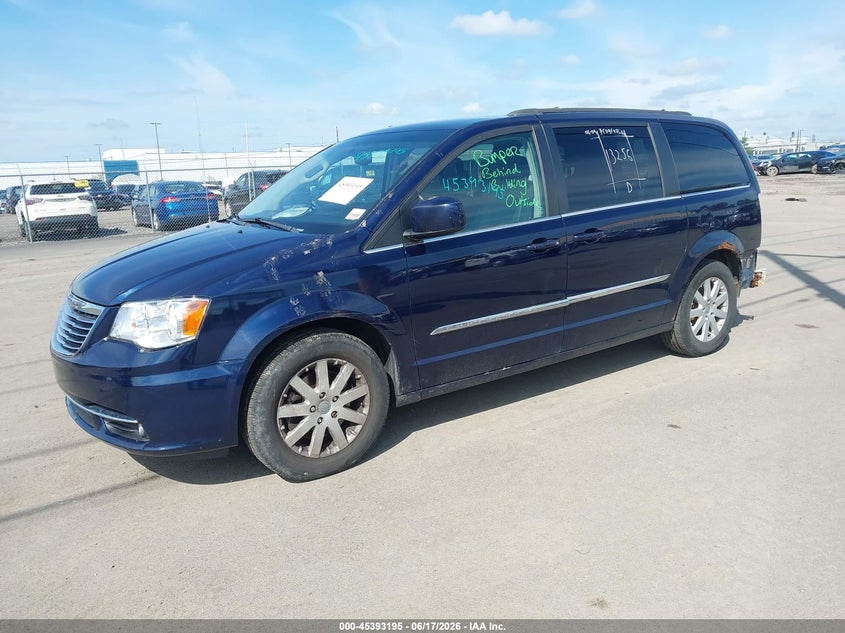 Vin: 2c4rc1bg3er195460, lot: 45891198, chrysler town & country touring 20142