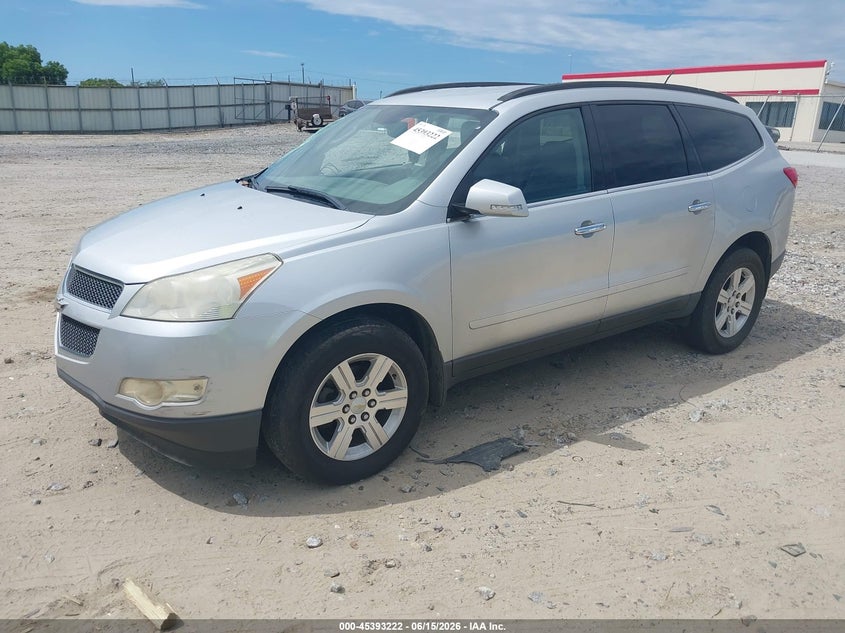 Vin: 1gnkrjed6cj129043, lot: 45891225, chevrolet traverse lt w/2lt 20122