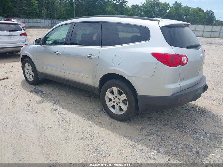 Vin: 1gnkrjed6cj129043, lot: 45891225, chevrolet traverse lt w/2lt 20123