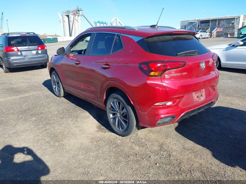 Vin: kl4mmcsl2mb048795, lot: 45891242, buick encore gx awd preferred 20213