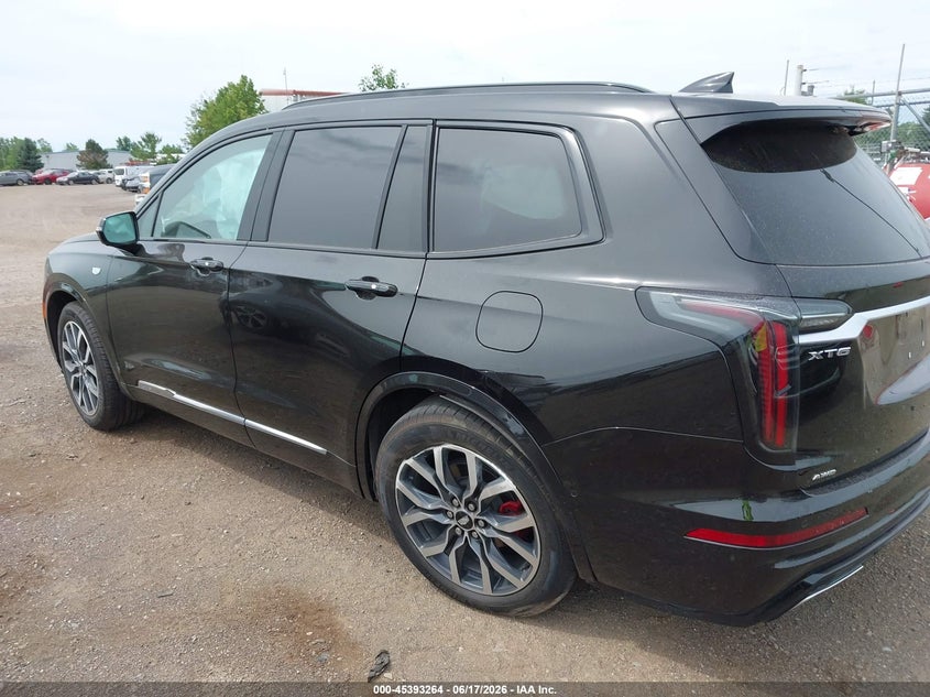 Vin: 1gykpgrs6sz142864, lot: 45891267, cadillac xt6 awd sport 20253