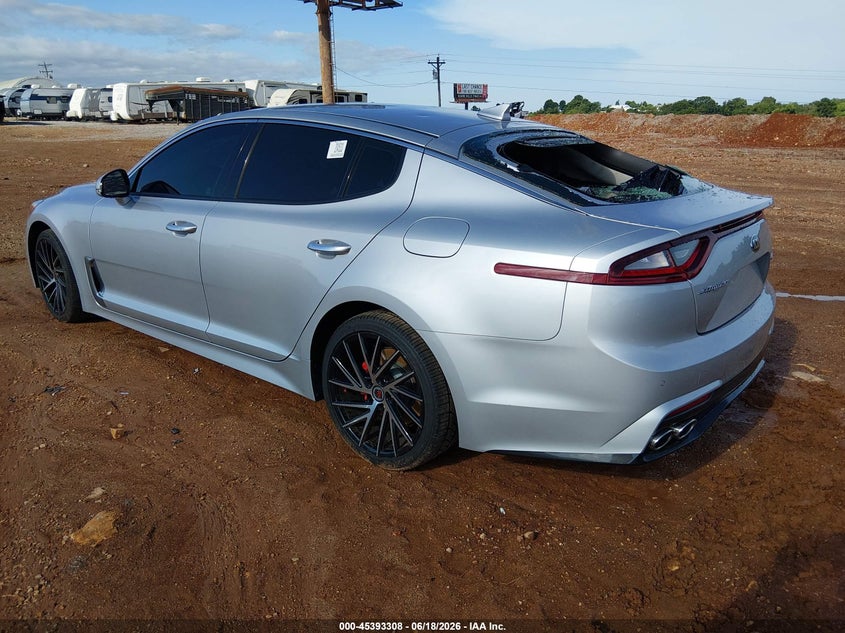 Vin: knae15la1j6034643, lot: 45891311, kia stinger 20183
