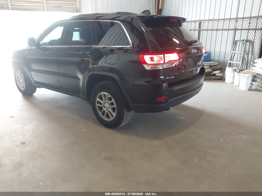 Vin: 1c4rjfag6jc381436, lot: 45891317, jeep grand cherokee laredo e 4x4 20183