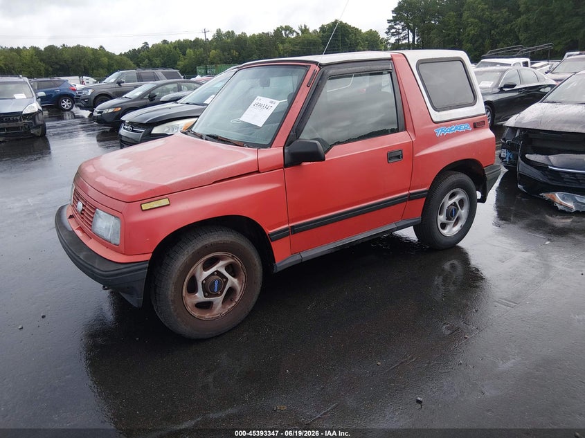 1995 Geo Tracker, Звичайний знос, IAAI, VIN 2CNBE18U8S6910623 — фото 2