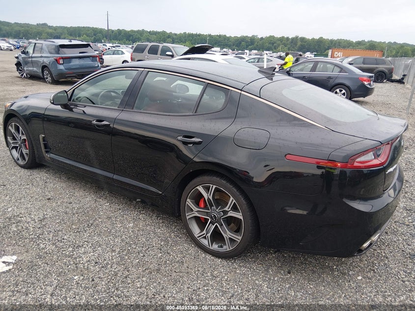 Vin: knae35lcxk6061515, lot: 45891372, kia stinger gt 20193