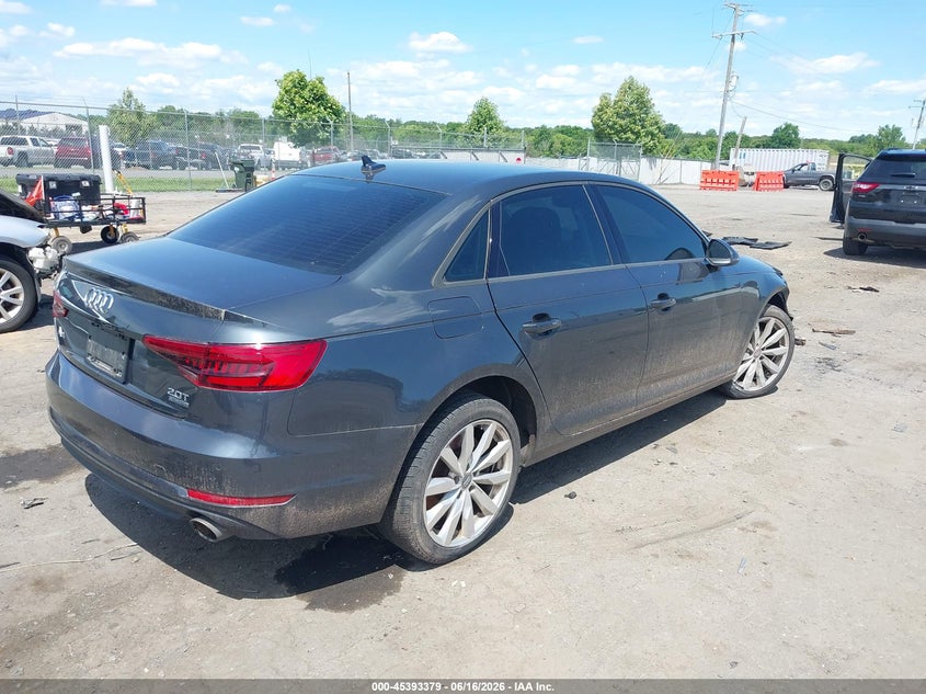 Vin: wauanaf43hn001628, lot: 45891382, audi a4 premium 20174