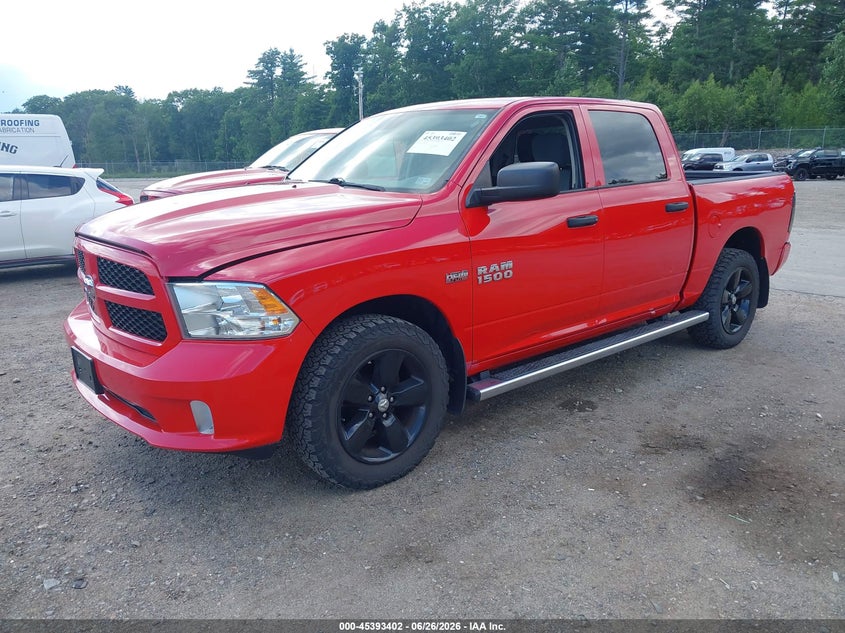 Vin: 1c6rr7kt5gs113834, lot: 45891405, ram 1500 express 20162