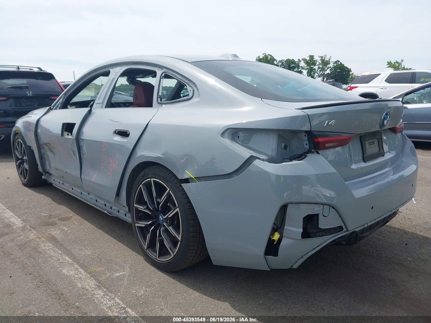 Vin: wby43aw01rfr48115, lot: 45891552, bmw i4 gran coupe edrive35 20243