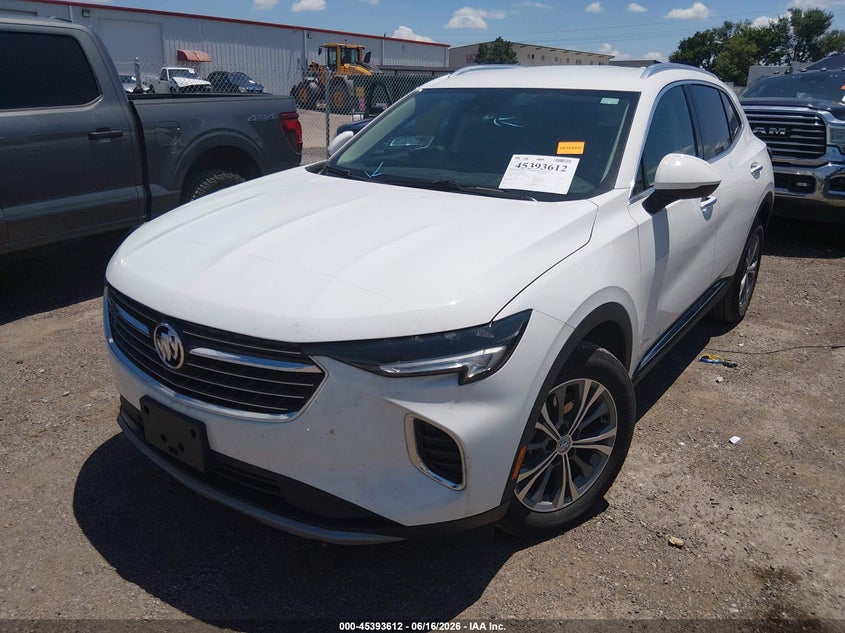 2022 Buick Envision Fwd Preferred VIN: LRBAZLR40ND151968 Lot: 45393612