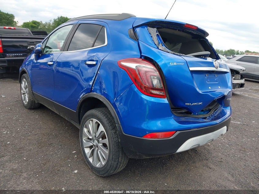 Vin: kl4cjesb6hb132289, lot: 45891650, buick encore preferred 20173