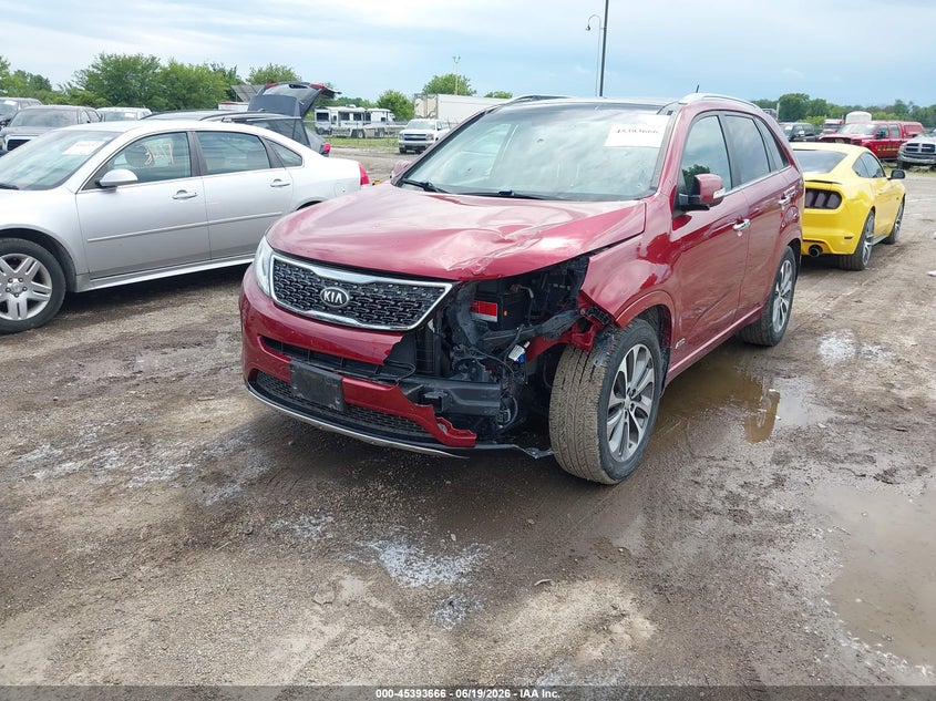 Vin: 5xykwda78eg539574, lot: 45891669, kia sorento sx v6 20142