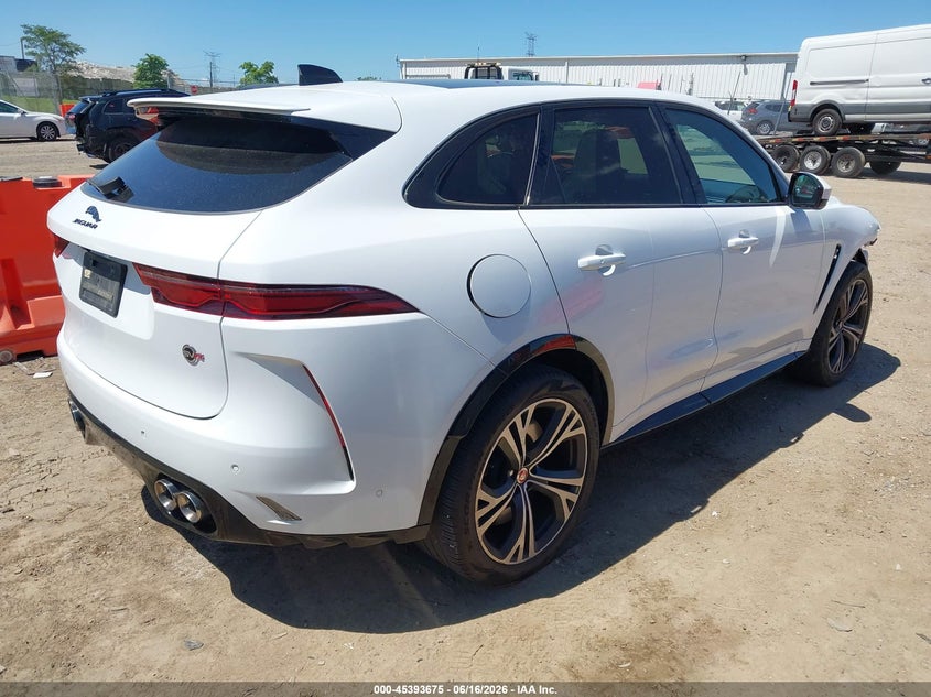 Vin: sadcz2ee5na690370, lot: 45891678, jaguar f-pace svr p550 awd automatic 20224