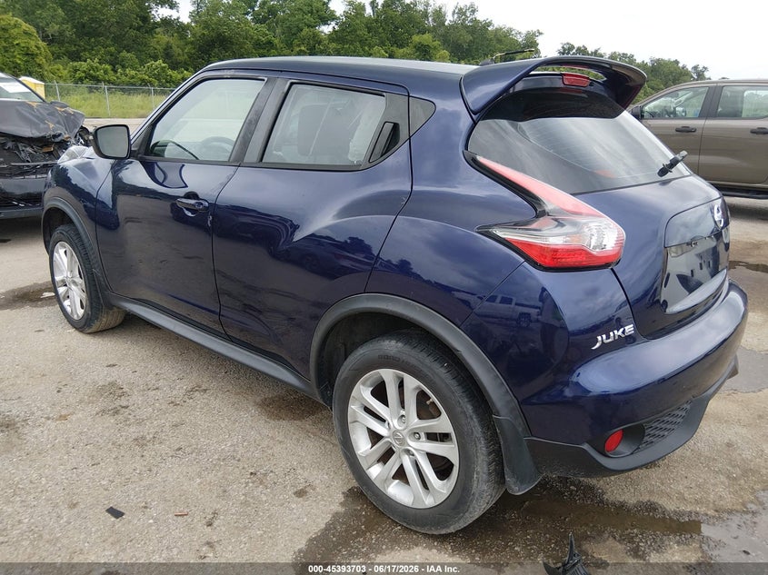 Vin: jn8af5mr9gt601025, lot: 45891706, nissan juke s 20163