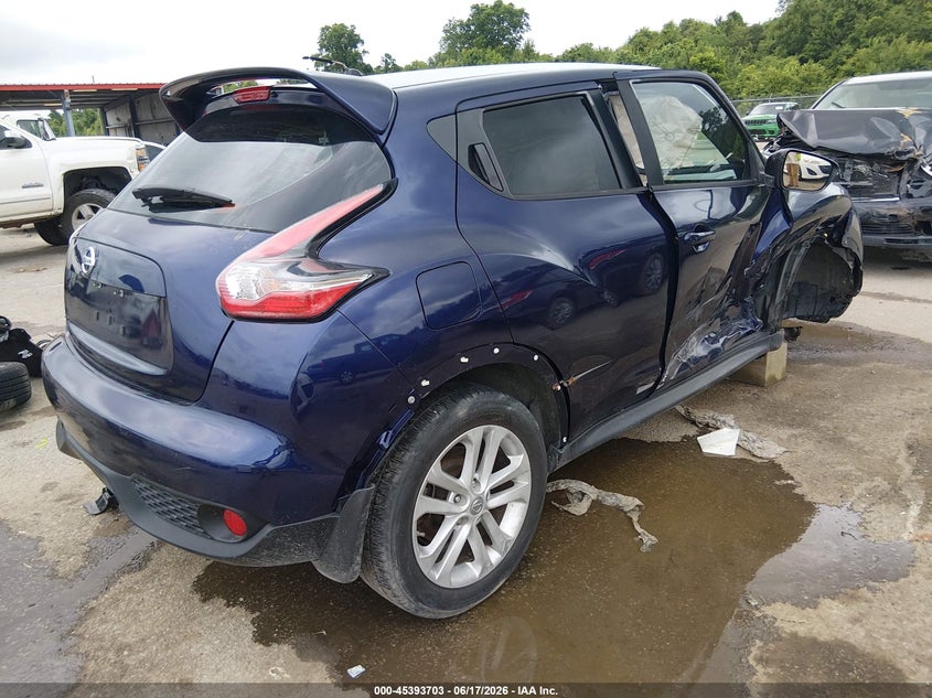 Vin: jn8af5mr9gt601025, lot: 45891706, nissan juke s 20164