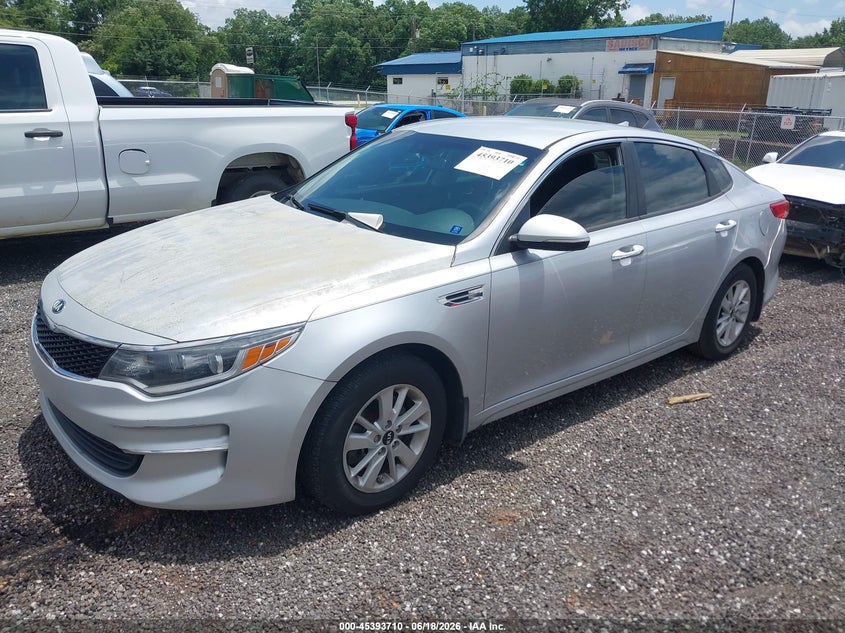 Vin: knagt4l33g5106021, lot: 45891714, kia optima lx 20162