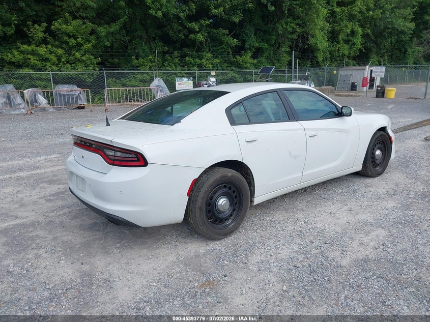 Vin: 2c3cdxkt4lh130420, lot: 45891782, dodge charger police awd 20204