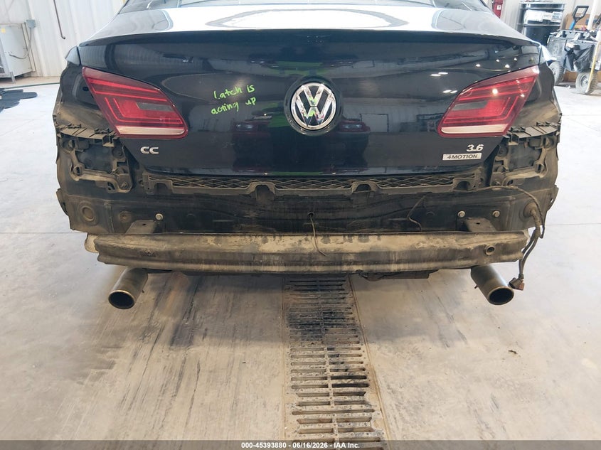 2014 Volkswagen Cc 3.6L Vr6 Executive VIN: WVWGU7AN6EE528321 Lot: 45393880