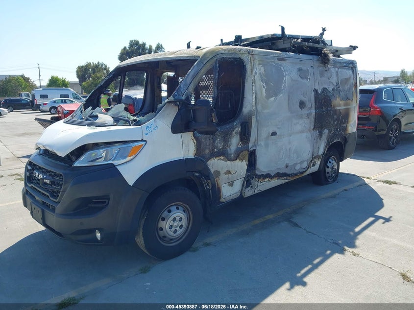 Vin: 3c6lrvag2pe569159, lot: 45891890, ram promaster 1500 low roof 136 wb 20232