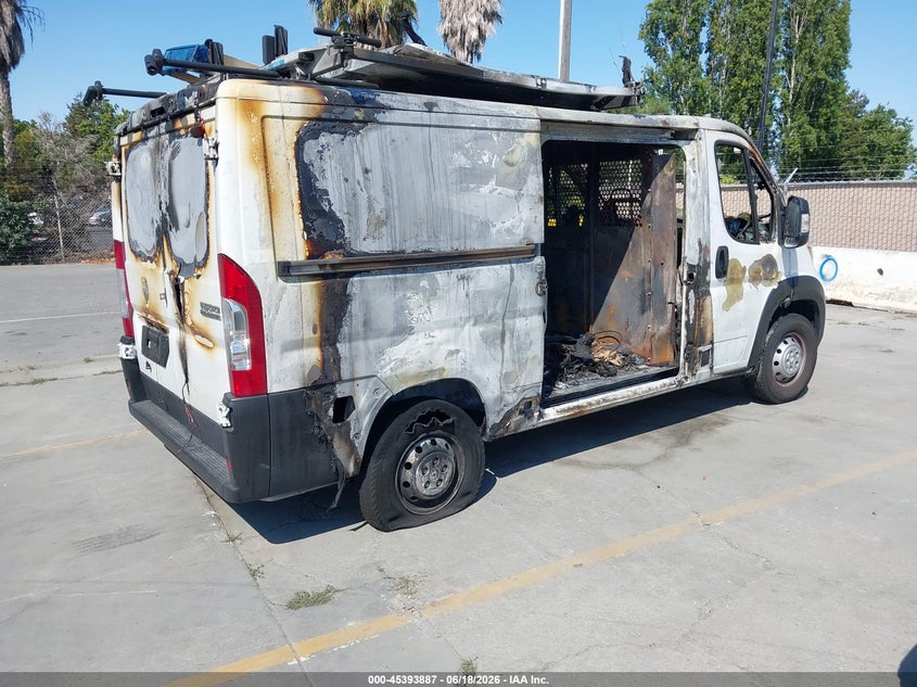 Vin: 3c6lrvag2pe569159, lot: 45891890, ram promaster 1500 low roof 136 wb 20234
