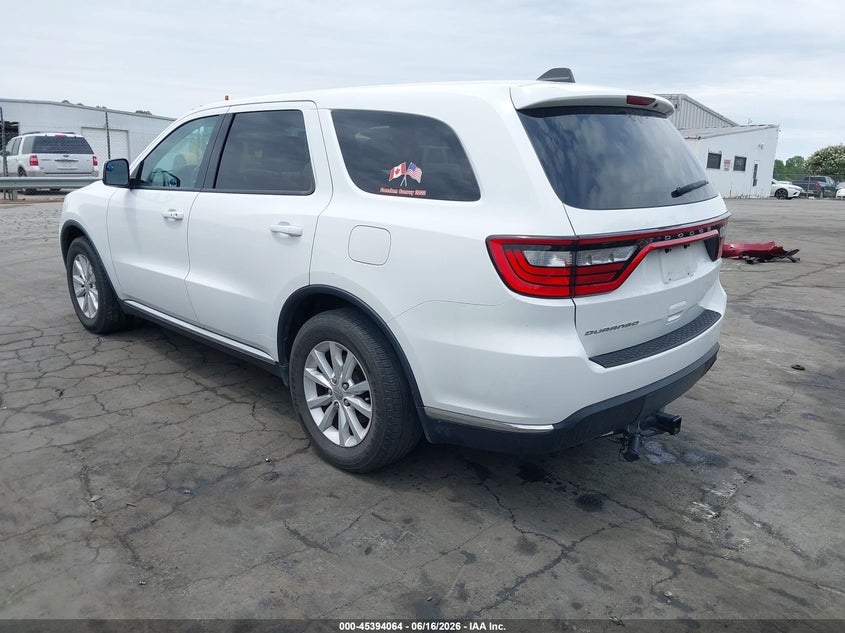 Vin: 1c4rdhag1fc800903, lot: 45892067, dodge durango sxt 20153