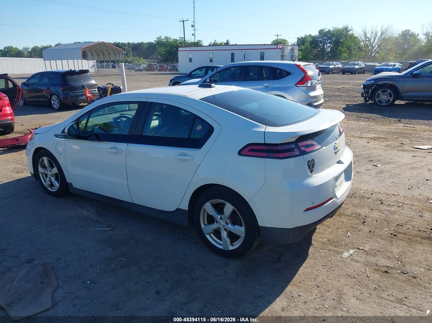 Vin: 1g1ra6e47fu107639, lot: 45892118, chevrolet volt 20153