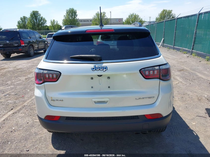 2018 Jeep Compass Limited 4X4 VIN: 3C4NJDCB0JT238412 Lot: 45394199