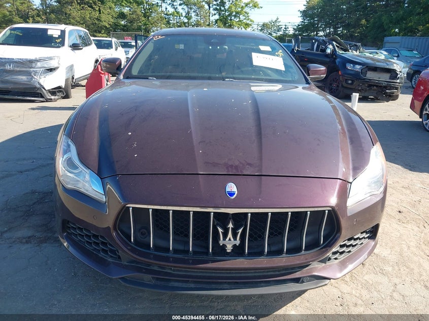 2017 Maserati Quattroporte S Q4 VIN: ZAM56RRA2H1252502 Lot: 45394455