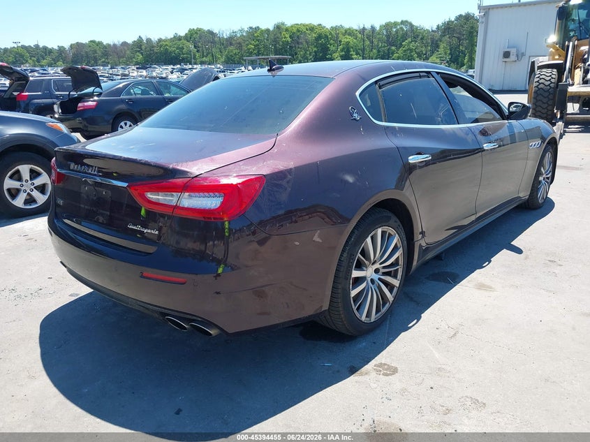 Vin: zam56rra2h1252502, lot: 45892458, maserati quattroporte s q4 20174