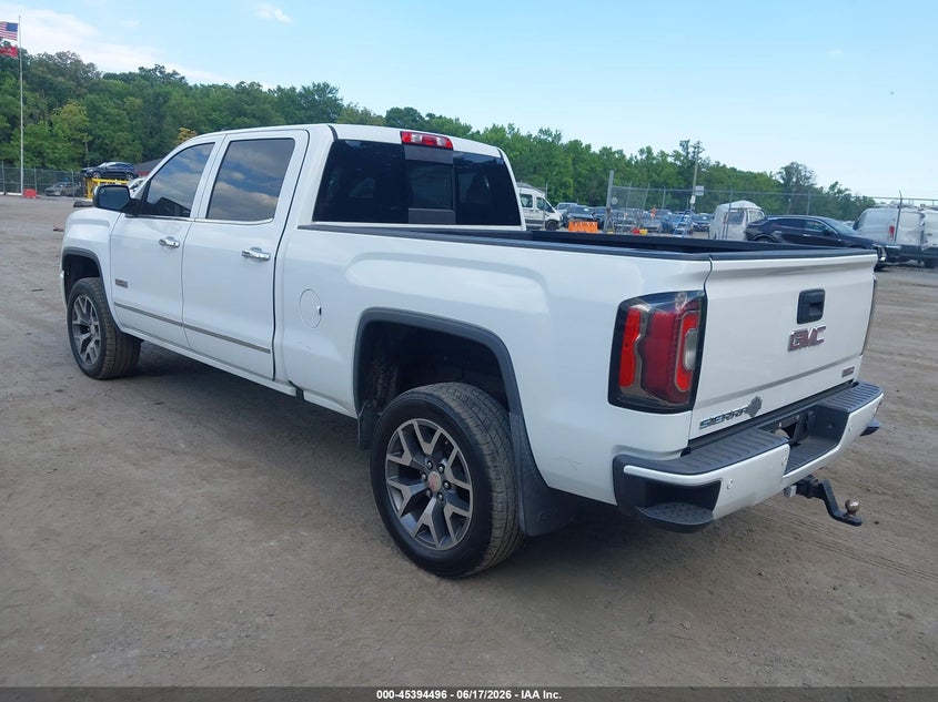 Vin: 3gtu2nec4gg288977, lot: 45892499, gmc sierra 1500 slt 20163