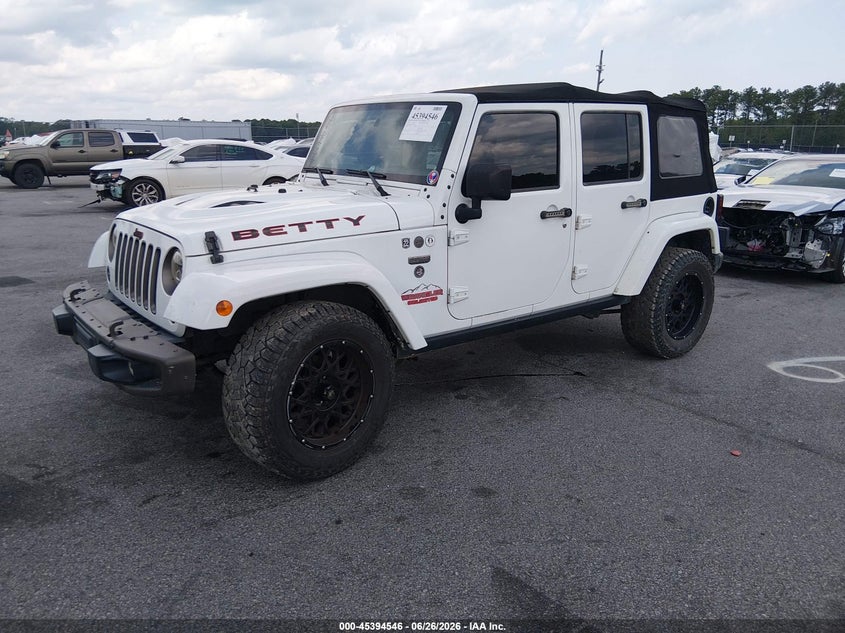 2016 JEEP WRANGLER SPORT UTILITY VEHICLE 3.6L V-6 DOHC, VVT, 285HP
