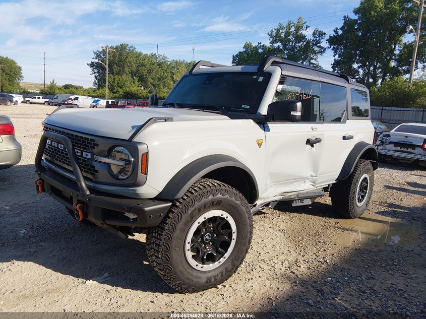 Vin: 1fmee5dp0plb53008, lot: 45892631, ford bronco badlands 20232