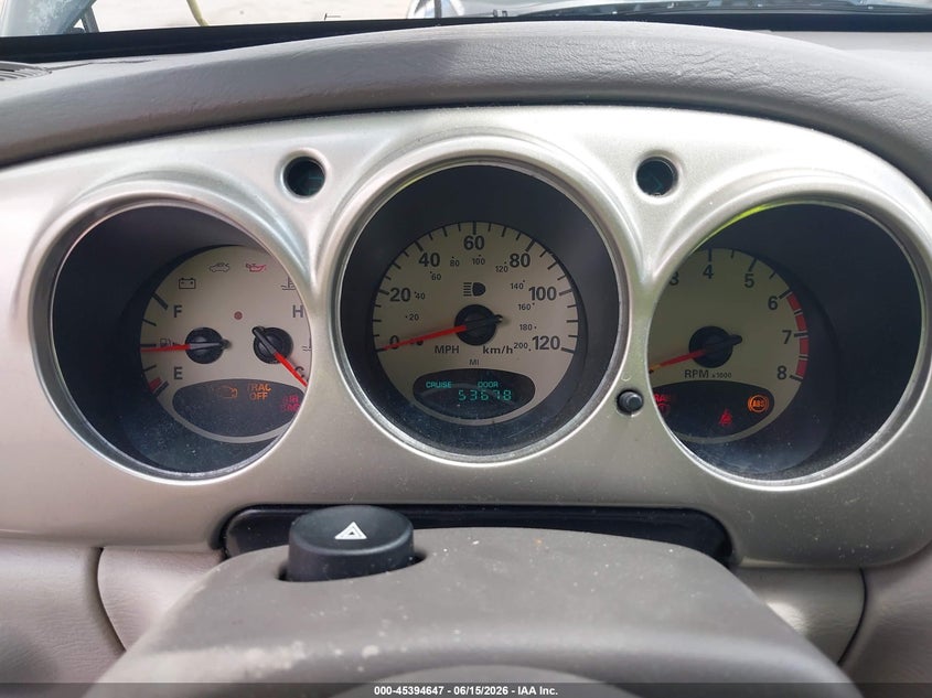 2002 Chrysler Pt Cruiser Limited VIN: 3C8FY68B32T265303 Lot: 45394647
