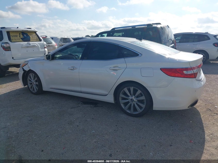 Vin: kmhfh4jg4ea388076, lot: 45892658, hyundai azera limited 20143