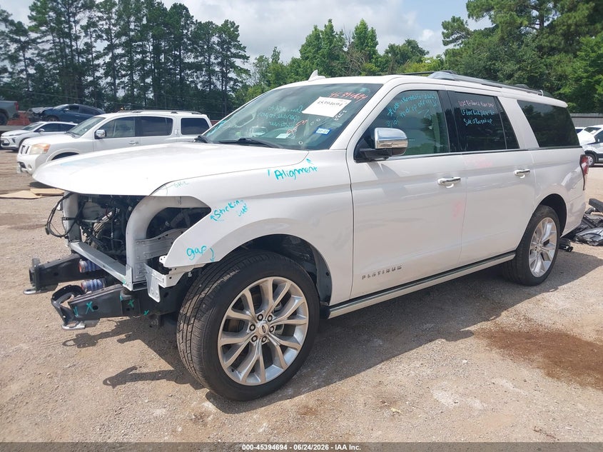 Vin: 1fmjk1mt7kea65275, lot: 45892697, ford expedition max platinum 20192